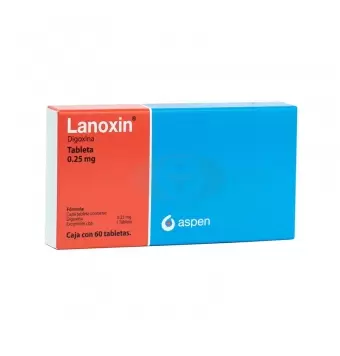 LANOXIN 0.25 MG CON 60 TABLETAS