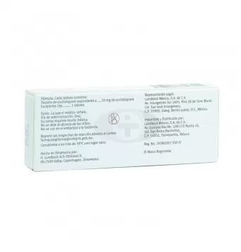 LEXAPRO 10 MG CON 14 TABLETAS (1)