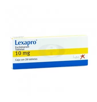 LEXAPRO 10 MG CON 28 TABLETAS