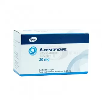 LIPITOR DUO 20 MG CON 30 TABLETAS