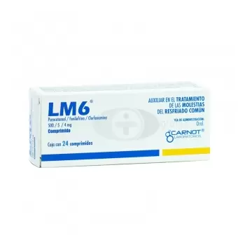 LM-6 500MG/5MG/4MG CON 24 COMPRIMIDOS