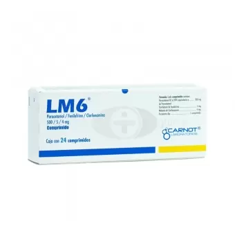 LM-6 500MG/5MG/4MG CON 24 COMPRIMIDOS (1)