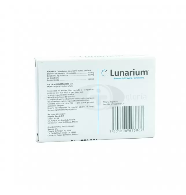 LUNARIUM 100MG/300MG CON 28 CÁPSULAS