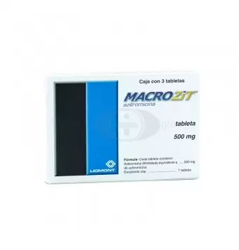 MACROZIT 500 MG CON 3 TABLETAS (1)