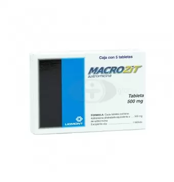 MACROZIT 500 MG CON 5 TABLETAS (1)