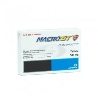 MACROZIT G 500 MG CON 4 TABLETAS (1)