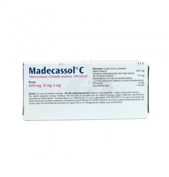 MADECASSOL-C 15 MG CON 12 ÓVULOS (1)