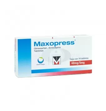 MAXOPRESS 40MG/5MG CON 14 TABLETAS (1)