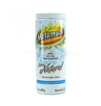 METAMUCIL POLVO BOTE CON 504 G SABOR NATURAL