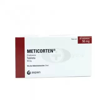 METICORTEN 50 MG CON 20 TABLETAS