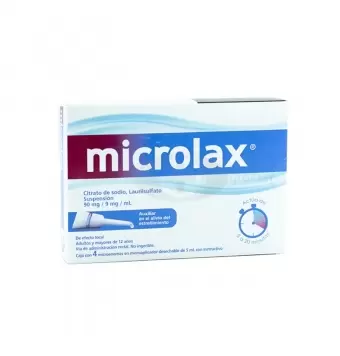 MICROLAX 90MG/9MG CON 4 MICROENEMAS DE 5 ML