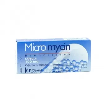 MICROMYCIN 100 MG CON 10 CÁPSULAS