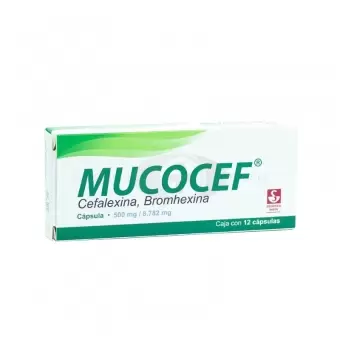 MUCOCEF 500 MG CON 12 CÁPSULAS