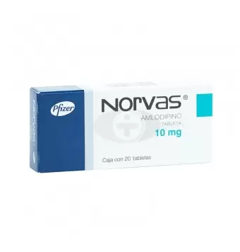 NORVAS 10 MG CON 20 TABLETAS