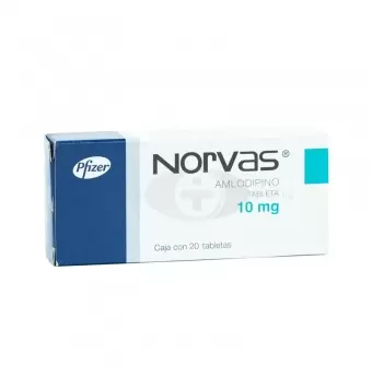 NORVAS 10 MG CON 20 TABLETAS (1)