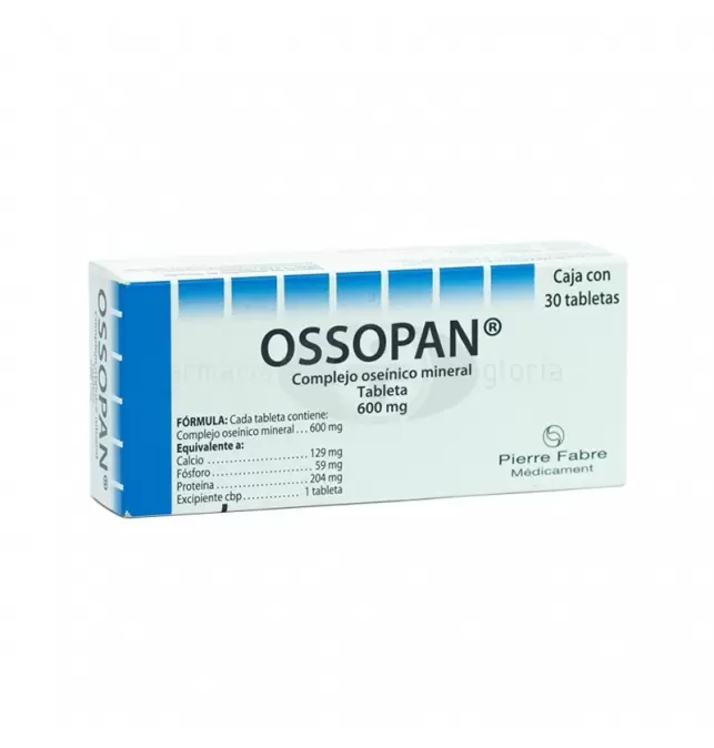 OSSOPAN 600 MG CON 30 TABLETAS