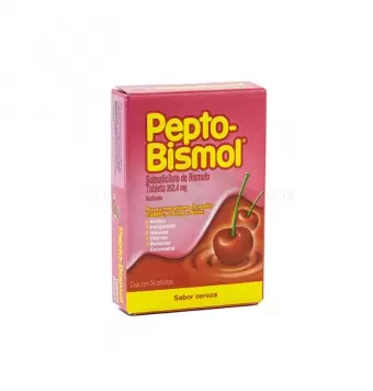 PEPTO-BISMOL TABLETAS MASTICABLES SABOR CEREZA