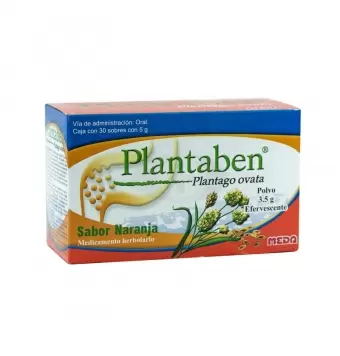PLANTABEN EFERVESCENTE CON 30 SOBRES SABOR NARANJA