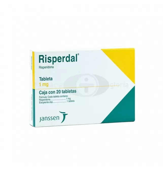 RISPERDAL 1 MG CON 20 TABLETAS