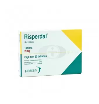 RISPERDAL 2 MG CON 20 TABLETAS