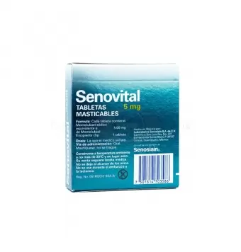 SENOVITAL 5 MG CON 30 TABLETAS MASTICABLES (1)