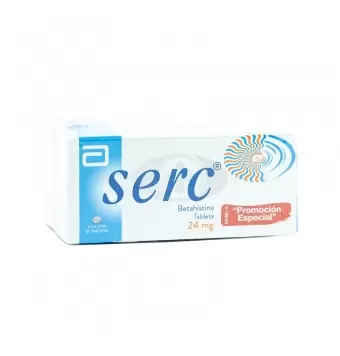 SERC 24 MG CAJA CON 30 TABLETAS