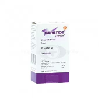 SERETIDE EVOHALER AEROSOL 25MCG/125MCG CAJA CON FRASCO CON 120 DOSIS (1)