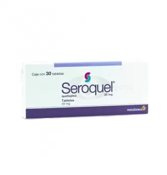 SEROQUEL 25 MG CON 30 TABLETAS