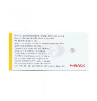 BICONCOR 2.5MG/6.25MG CAJA CON 30 TABLETAS (1)