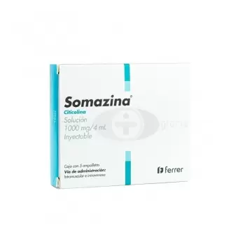 SOMAZINA 1000 MG CON 5 AMPOLLETAS