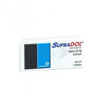 SUPRADOL 30 MG CON 2 TABLETAS SUBLINGUALES
