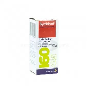 SYMBICORT 160 MCG/4.5MCG CAJA CON FRASCO DOSIFICADOR CON 60 DOSIS