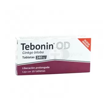 TEBONIN OD 240 MG CON 16 TABLETAS