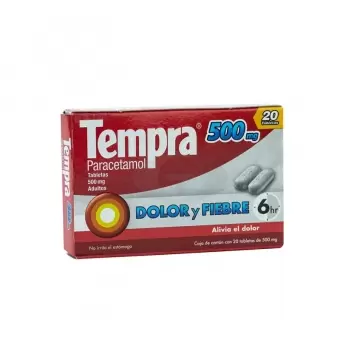 TEMPRA 500 MG CON 20 CAPLETS