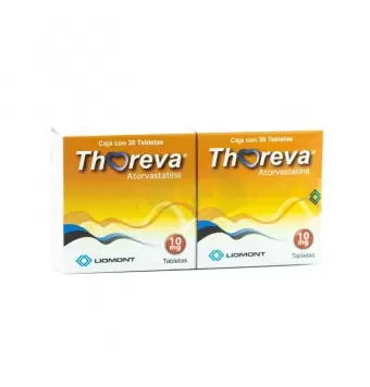 THOREVA 10 MG CON 30 TABLETAS