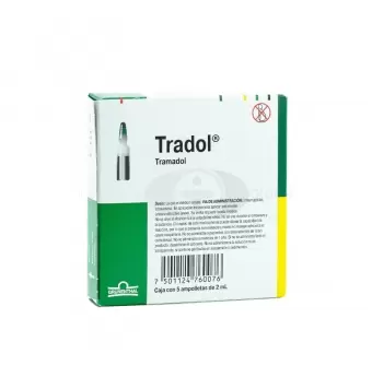 TRADOL 100MG/2ML CON 5 AMPOLLETAS DE 2 ML (1)