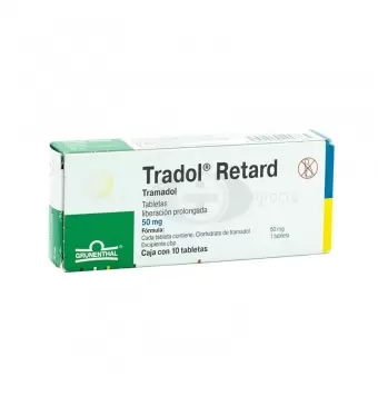 TRADOL RETARD 50 MG CAJA CON 10 TABLETAS (1)