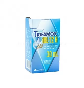 TRIFAMOX IBL-12H SUSPENSIÓN DE 30 ML CON JERINGA DOSIFICADORA