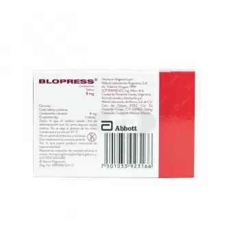 BLOPRESS 8 MG CAJA CON 28 TABLETAS (1)