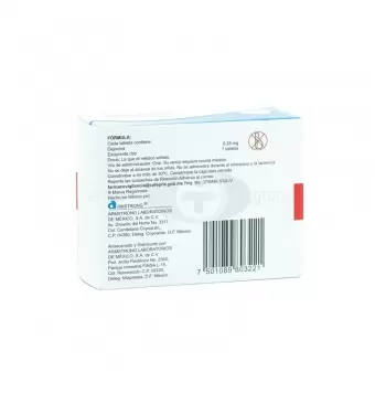 VALVULAN 0.25 MG CON 60 TABLETAS (1)