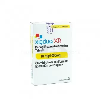 XIGDUO XR 10MG/1000MG CON 14 TABLETAS