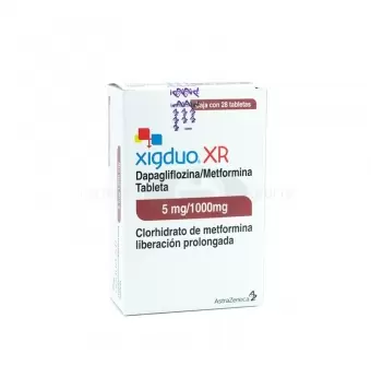 XIGDUO XR 5MG/1000MG CON 28 TABLETAS