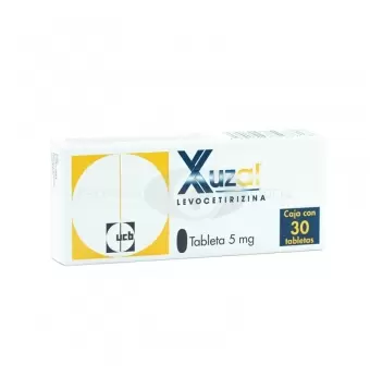 XUZAL 5 MG CON 30 TABLETAS