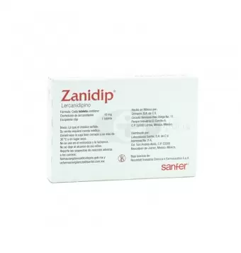 ZANIDIP 10 MG CON 10 TABLETAS (1)