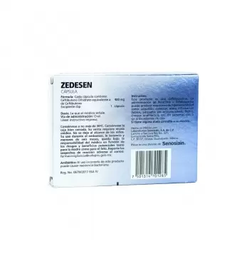 ZEDESEN 400 MG CON 10 CÁPSULAS (1)