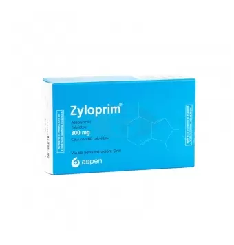 ZYLOPRIM 300 MG CON 60 TABLETAS