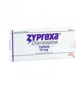 ZYPREXA 10 MG CON 14 TABLETAS