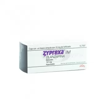 ZYPREXA IM 10 MG SOLUCIÓN INYECTABLE EN FRASCO CON UNA ÁMPULA