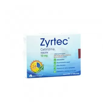 ZYRTEC 10 MG CON 10 TABLETAS