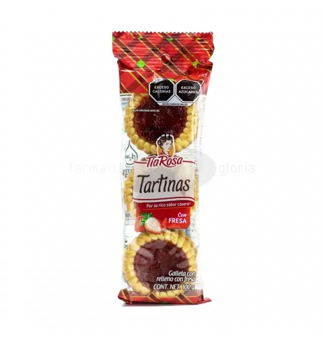 GALLETA TARTINAS TÍA ROSA SABOR FRESA DE 100 G